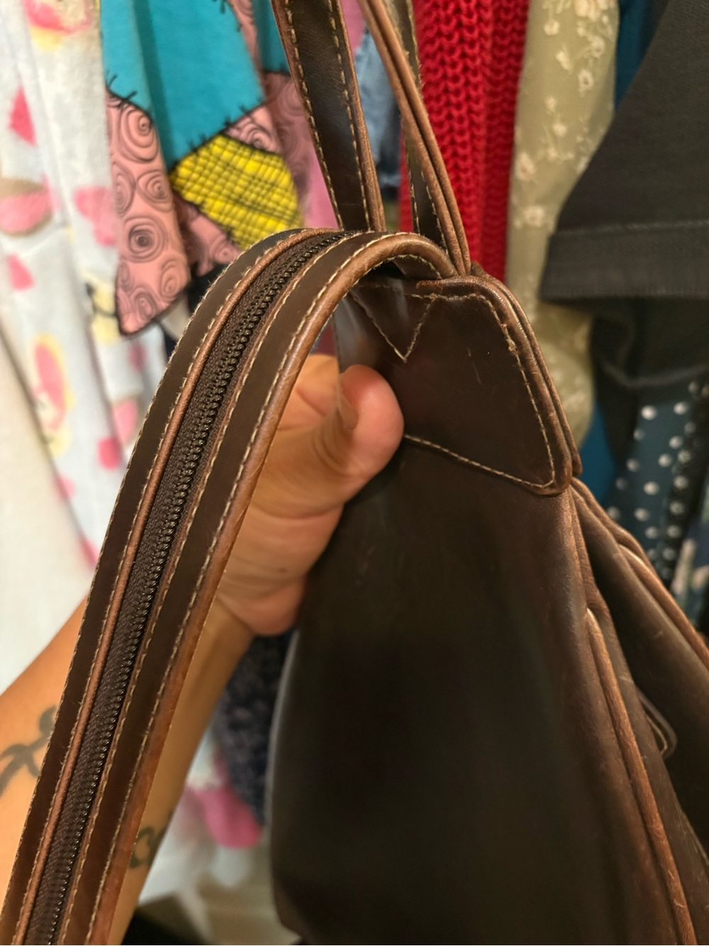 Liz Claiborne | The Villager | Brown Backpack | 90s Y2K - Picture 8 of 14